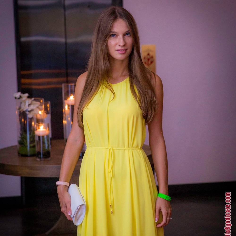 H&M Chiffon dress | Yellow | 34/4